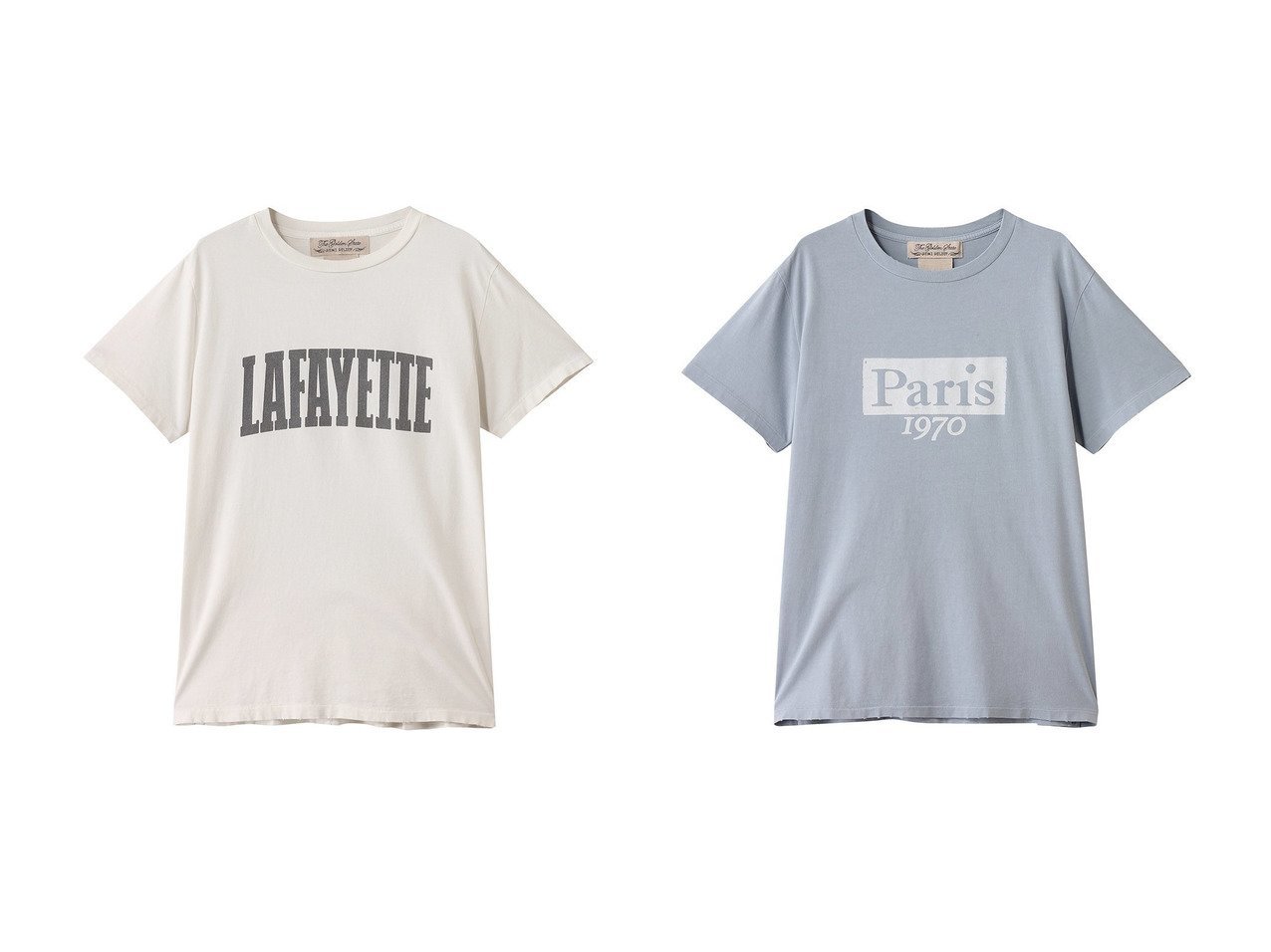 【heliopole/エリオポール】ヴィンテージ感漂うREMI RELIEFのロゴTシャツ【heliopole別注】 おすすめ人気トレンドファッション通販アイテム インテリア・キッズ・メンズ・レディースファッション・服の通販 founy(ファニー) 　ファッション　Fashion　レディースファッション　WOMEN　トップス・カットソー　Tops/Tshirt　シャツ/ブラウス　Shirts/Blouses　ロング / Tシャツ　T-Shirts　カットソー　Cut and Sewn　ショート　Short　スリーブ　Sleeve　ダメージ　Damage　フロント　Front　NEW・新作・新着・新入荷　New Arrivals　イエロー系　Yellow　ブラック系　Black　ブルー系　Blue　|ID:crp329100000217823