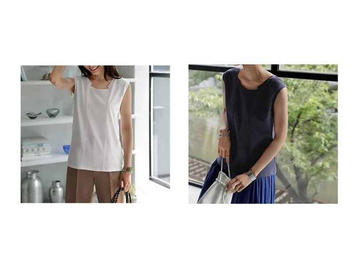 【STYLE DELI/スタイルデリ】着回し力抜群のSTYLE DELI 首元デザインノースリカットトップス おすすめ人気トレンドファッション通販アイテム 人気、トレンドファッション・服の通販 founy(ファニー) ファッション Fashion レディースファッション WOMEN トップス・カットソー Tops/Tshirt インナー Inner 春 Spring キャミソール Camisole サロペット Overalls ジャケット Jacket ノースリーブ No Sleeve フィット Fit フロント Front ボックス Box ポケット Pocket 半袖 Short Sleeve S/S・春夏 Ss・Spring/Summer 夏 Summer エレガント 上品 Elegant |ID:crp329100000217835