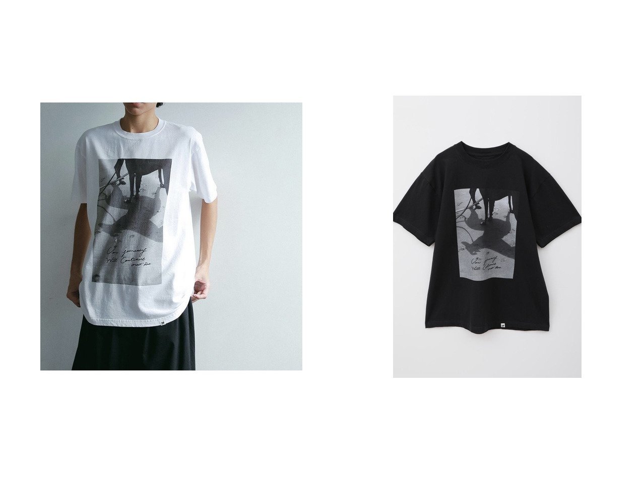 【HER./ハー】イタリアングレイハウンドが描かれた旅のフォトTシャツ おすすめ人気トレンドファッション通販アイテム インテリア・キッズ・メンズ・レディースファッション・服の通販 founy(ファニー) 　ファッション　Fashion　レディースファッション　WOMEN　トップス・カットソー　Tops/Tshirt　シャツ/ブラウス　Shirts/Blouses　ロング / Tシャツ　T-Shirts　カットソー　Cut and Sewn　ショート　Short　スリーブ　Sleeve　ヴィンテージ　Vintage　NEW・新作・新着・新入荷　New Arrivals　ブラック系　Black　ホワイト系　White　|ID:crp329100000217881