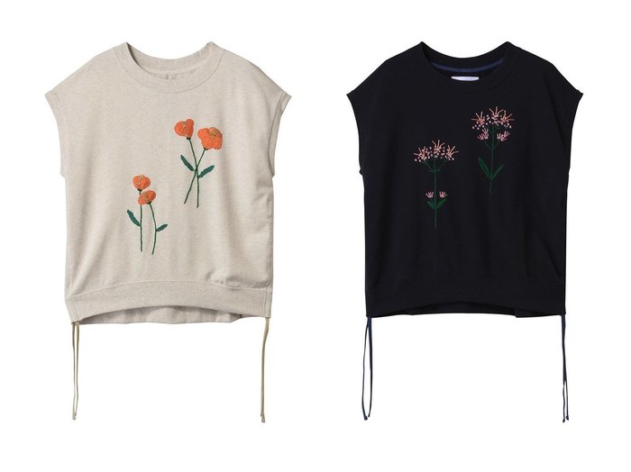 【MUVEIL/ミュベール】フラワー刺しゅうが華やかに映える、春夏限定デザインTシャツ おすすめ人気トレンドファッション通販アイテム 人気、トレンドファッション・服の通販 founy(ファニー) ファッション Fashion レディースファッション WOMEN トップス・カットソー Tops/Tshirt シャツ/ブラウス Shirts/Blouses ロング / Tシャツ T-Shirts カットソー Cut and Sewn コレクション Collection ショート Short スリーブ Sleeve フラワー Flower モチーフ Motif 夏 Summer 春 Spring S/S・春夏 Ss・Spring/Summer |ID:crp329100000217897
