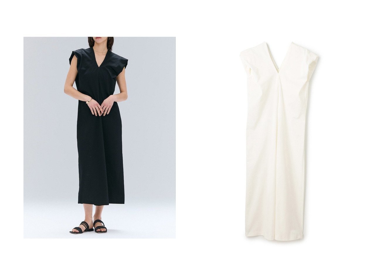 【BEIGE,/ベイジ,】風をまとうような優雅さ漂うドラマティックロングワンピース おすすめ人気トレンドファッション通販アイテム インテリア・キッズ・メンズ・レディースファッション・服の通販 founy(ファニー) 　ファッション　Fashion　レディースファッション　WOMEN　ワンピース　Dress　チュニック　Tunic　アクセサリー　Accessories　エレガント 上品　Elegant　シンプル　Simple　チュニック　Tunic　デコルテ　Decolletage　ロング　Long　ホワイト系　White　ブラック系　Black　|ID:crp329100000217983