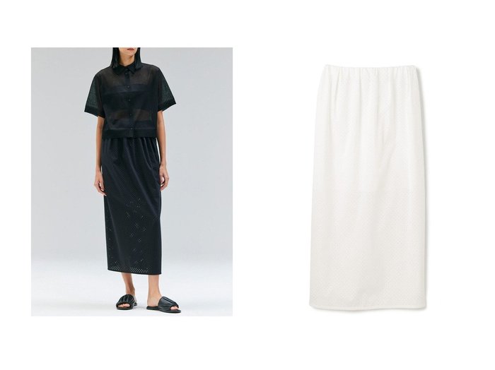 【BEIGE,/ベイジ,】エアリーな透け感が魅力のパンチングドットスカート おすすめ人気トレンドファッション通販アイテム 人気、トレンドファッション・服の通販 founy(ファニー) ファッション Fashion レディースファッション WOMEN スカート Skirt ロングスカート Long Skirt エアリー Airy ギャザー Gather ロング Long エレガント 上品 Elegant 夏 Summer 春 Spring S/S・春夏 Ss・Spring/Summer |ID:crp329100000217991