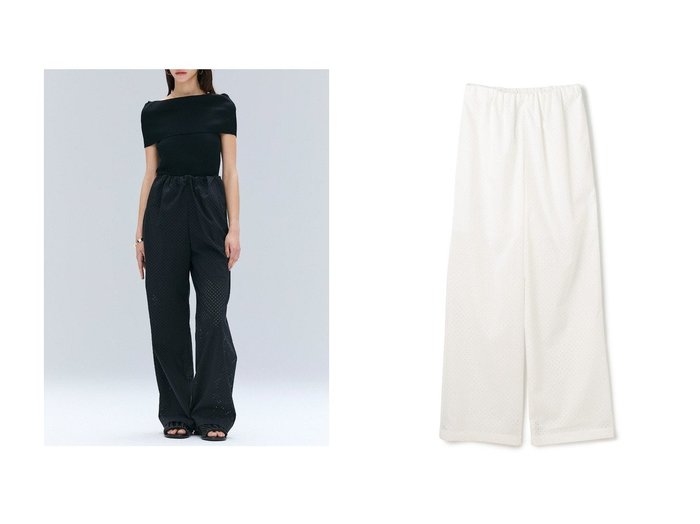 【BEIGE,/ベイジ,】涼感と華やかさを纏うパンチングドットワイドパンツ おすすめ人気トレンドファッション通販アイテム 人気、トレンドファッション・服の通販 founy(ファニー) ファッション Fashion レディースファッション WOMEN パンツ Pants エアリー Airy カーディガン Cardigan ギャザー Gather リラックス Relax ロング Long ワイド Wide エレガント 上品 Elegant 夏 Summer 春 Spring S/S・春夏 Ss・Spring/Summer |ID:crp329100000217992
