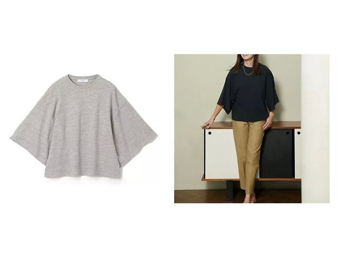【suadeo/スアデオ】驚くほどほっそり見える 魔法のようなドロップショルダーTシャツ おすすめ人気トレンドファッション通販アイテム 人気、トレンドファッション・服の通販 founy(ファニー) ファッション Fashion レディースファッション WOMEN トップス・カットソー Tops/Tshirt シャツ/ブラウス Shirts/Blouses ロング / Tシャツ T-Shirts 春 Spring 洗える Washable ショルダー Shoulder スウェット Sweat ストレッチ Stretch ドレープ Drape ドロップ Drop ロング Long ワイド Wide 夏 Summer |ID:crp329100000218015