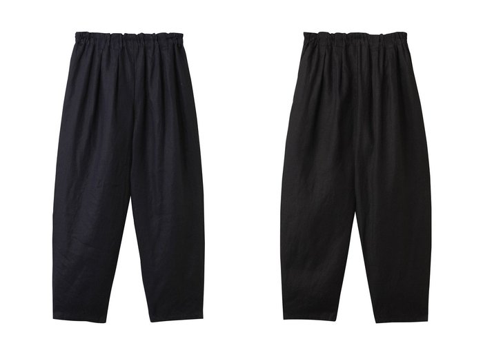 【mizuiro ind/ミズイロ インド】丸みシルエット×リネン素材で快適に決まる万能イージーパンツ おすすめ人気トレンドファッション通販アイテム 人気、トレンドファッション・服の通販 founy(ファニー) ファッション Fashion レディースファッション WOMEN パンツ Pants シンプル Simple リネン Linen NEW・新作・新着・新入荷 New Arrivals |ID:crp329100000218029