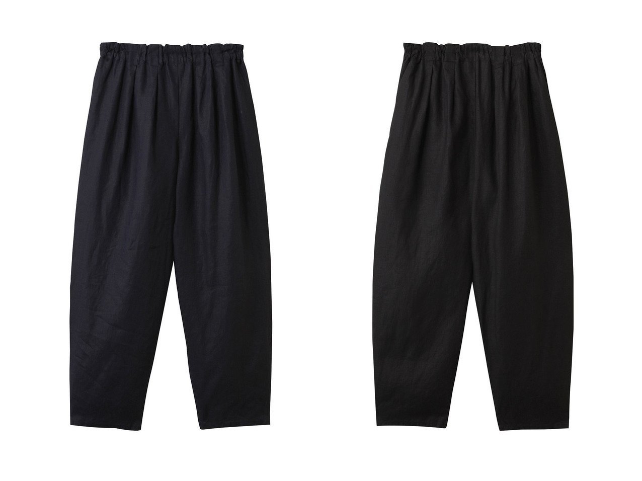 【mizuiro ind/ミズイロ インド】丸みシルエット×リネン素材で快適に決まる万能イージーパンツ おすすめ人気トレンドファッション通販アイテム インテリア・キッズ・メンズ・レディースファッション・服の通販 founy(ファニー) 　ファッション　Fashion　レディースファッション　WOMEN　パンツ　Pants　シンプル　Simple　リネン　Linen　NEW・新作・新着・新入荷　New Arrivals　ブルー系　Blue　ブラック系　Black　|ID:crp329100000218029