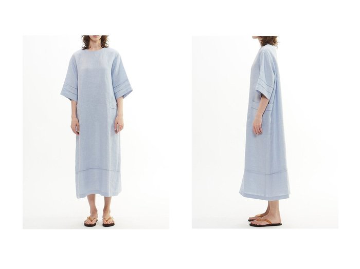 【PLAIN PEOPLE/プレインピープル】刺しゅうディテール×上質リネンが映える夏の主役ワンピース おすすめ人気トレンドファッション通販アイテム 人気、トレンドファッション・服の通販 founy(ファニー) ファッション Fashion レディースファッション WOMEN ワンピース Dress チュニック Tunic ダブル Double チュニック Tunic ドロップ Drop ポケット Pocket リネン Linen ロング Long 半袖 Short Sleeve NEW・新作・新着・新入荷 New Arrivals |ID:crp329100000218042