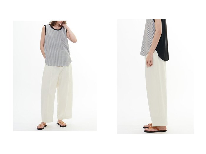 【PLAIN PEOPLE/プレインピープル】立体カーブ×ふんわりガーゼで叶える極上リラックスパンツ おすすめ人気トレンドファッション通販アイテム 人気、トレンドファッション・服の通販 founy(ファニー) 　ファッション　Fashion　レディースファッション　WOMEN　パンツ　Pants　ダブル　Double　フィット　Fit　フォルム　Form　ワッシャー　Washer　NEW・新作・新着・新入荷　New Arrivals　|ID:crp329100000218050