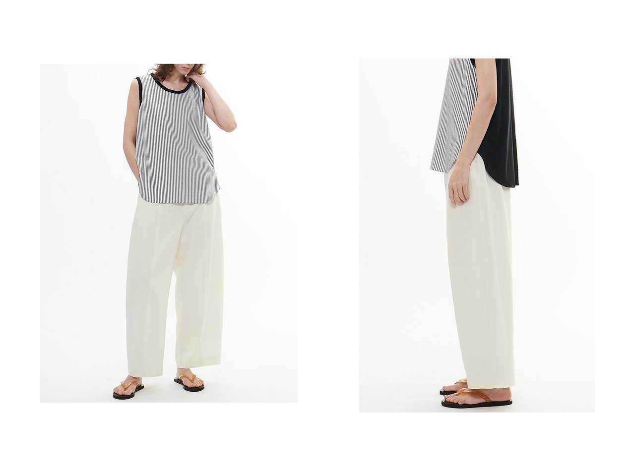 【PLAIN PEOPLE/プレインピープル】立体カーブ×ふんわりガーゼで叶える極上リラックスパンツ おすすめ人気トレンドファッション通販アイテム インテリア・キッズ・メンズ・レディースファッション・服の通販 founy(ファニー) 　ファッション　Fashion　レディースファッション　WOMEN　パンツ　Pants　ダブル　Double　フィット　Fit　フォルム　Form　ワッシャー　Washer　NEW・新作・新着・新入荷　New Arrivals　イエロー系　Yellow　|ID:crp329100000218050
