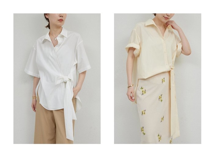 【GALLARDAGALANTE/ガリャルダガランテ】多彩アレンジ×華やぎディテールが魅力のタイプライターシャツ おすすめ人気トレンドファッション通販アイテム インテリア・キッズ・メンズ・レディースファッション・服の通販 founy(ファニー) https://founy.com/ ファッション Fashion レディースファッション WOMEN トップス・カットソー Tops/Tshirt シャツ/ブラウス Shirts/Blouses ショート Short スタンダード Standard スリーブ Sleeve タイプライター Typewriter リボン Ribbon NEW・新作・新着・新入荷 New Arrivals |ID:crp329100000218058