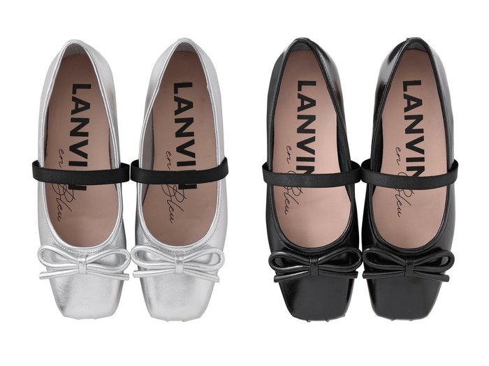 【LANVIN en Bleu/ランバン オン ブルー】足元に抜け感とモードを添える、ランバン オン ブルーの新作バレエシューズ おすすめ人気トレンドファッション通販アイテム インテリア・キッズ・メンズ・レディースファッション・服の通販 founy(ファニー) https://founy.com/ ファッション Fashion レディースファッション WOMEN シューズ Shoes スクエア Square バレエ Ballet フェミニン Feminine フラット Flat リボン Ribbon NEW・新作・新着・新入荷 New Arrivals |ID:crp329100000218113