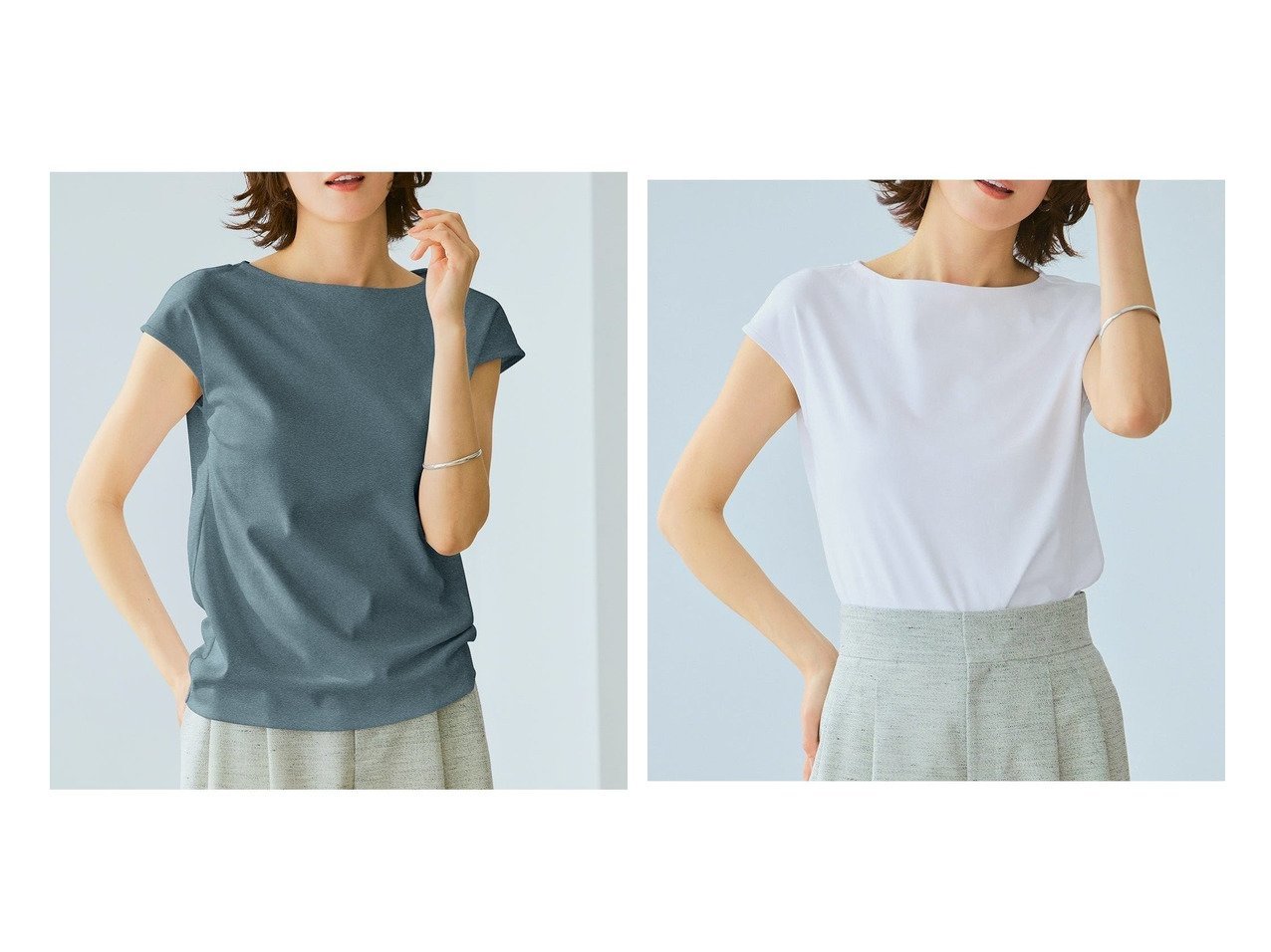 【DoCLASSE/ドゥクラッセ】進化したスーピマコットンTシャツで叶える 上品で涼やかな大人の夏スタイル おすすめ人気トレンドファッション通販アイテム インテリア・キッズ・メンズ・レディースファッション・服の通販 founy(ファニー) 　ファッション　Fashion　レディースファッション　WOMEN　トップス・カットソー　Tops/Tshirt　シャツ/ブラウス　Shirts/Blouses　ロング / Tシャツ　T-Shirts　カットソー　Cut and Sewn　インナー　Inner　カシミヤ　Cashmere　カットソー　Cut And Sew　シンプル　Simple　ジャケット　Jacket　スリーブ　Sleeve　ダブル　Double　デニム　Denim　定番　Standard　なめらか　Smooth　人気　Popularity　パール　Pearl　フレンチ　French　フロント　Front　ベーシック　Basic　半袖　Short Sleeve　NEW・新作・新着・新入荷　New Arrivals　おすすめ　Recommend　夏　Summer　ビジネス 仕事 通勤　Business　ホワイト系　White　ブラック系　Black　イエロー系　Yellow　グレー系　Gray　グリーン系　Green　ブラウン系　Brown　ブルー系　Blue　|ID:crp329100000218154