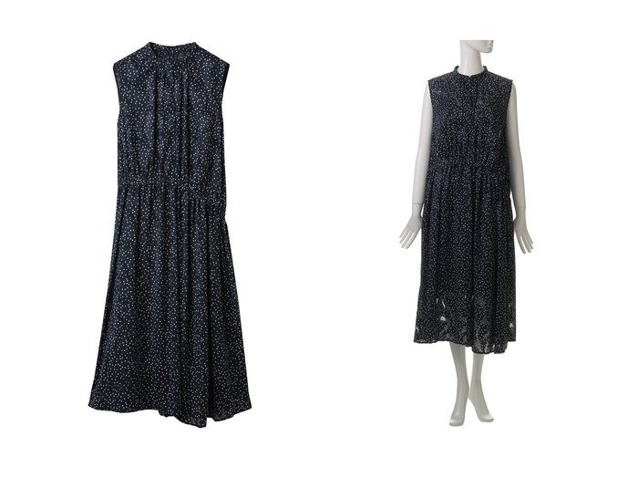 【LANVIN en Bleu/ランバン オン ブルー】小花柄で魅せる モードエレガンスなアシンメトリーワンピース おすすめ人気トレンドファッション通販アイテム 人気、トレンドファッション・服の通販 founy(ファニー) ファッション Fashion レディースファッション WOMEN ワンピース Dress チュニック Tunic アンダー Under チュニック Tunic ドレス Dress フラワー Flower ロング Long 夏 Summer NEW・新作・新着・新入荷 New Arrivals 春 Spring S/S・春夏 Ss・Spring/Summer |ID:crp329100000218291