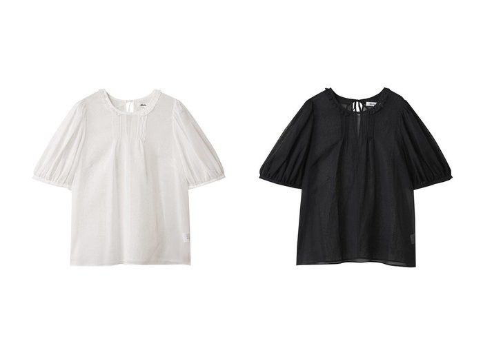 【Bilitis dix-sept ans/ビリティス ディセッタン】華やかさを纏う オーガンジー素材のドレッシートップス おすすめ人気トレンドファッション通販アイテム 人気、トレンドファッション・服の通販 founy(ファニー) ファッション Fashion レディースファッション WOMEN トップス・カットソー Tops/Tshirt シャツ/ブラウス Shirts/Blouses 2025年 2025 オーガンジー Organdy ショート Short スリーブ Sleeve トレンド Trend リボン Ribbon A/W・秋冬 Aw・Autumn/Winter・Fw・Fall-Winter |ID:crp329100000218324