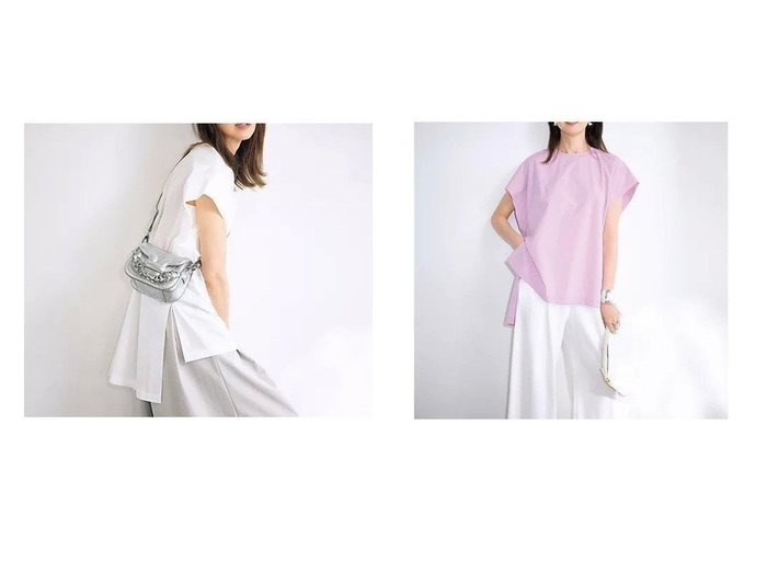 【eclat/エクラ】人気のシルエットをアップデート 別注ソロテックス素材の細見えブラウス おすすめ人気トレンドファッション通販アイテム インテリア・キッズ・メンズ・レディースファッション・服の通販 founy(ファニー) https://founy.com/ ファッション Fashion レディースファッション WOMEN トップス・カットソー Tops/Tshirt シャツ/ブラウス Shirts/Blouses ストレッチ Stretch スリット Slit フォルム Form ブロード Broad リラックス Relax 人気 Popularity 別注 Special Order 洗える Washable |ID:crp329100000218331