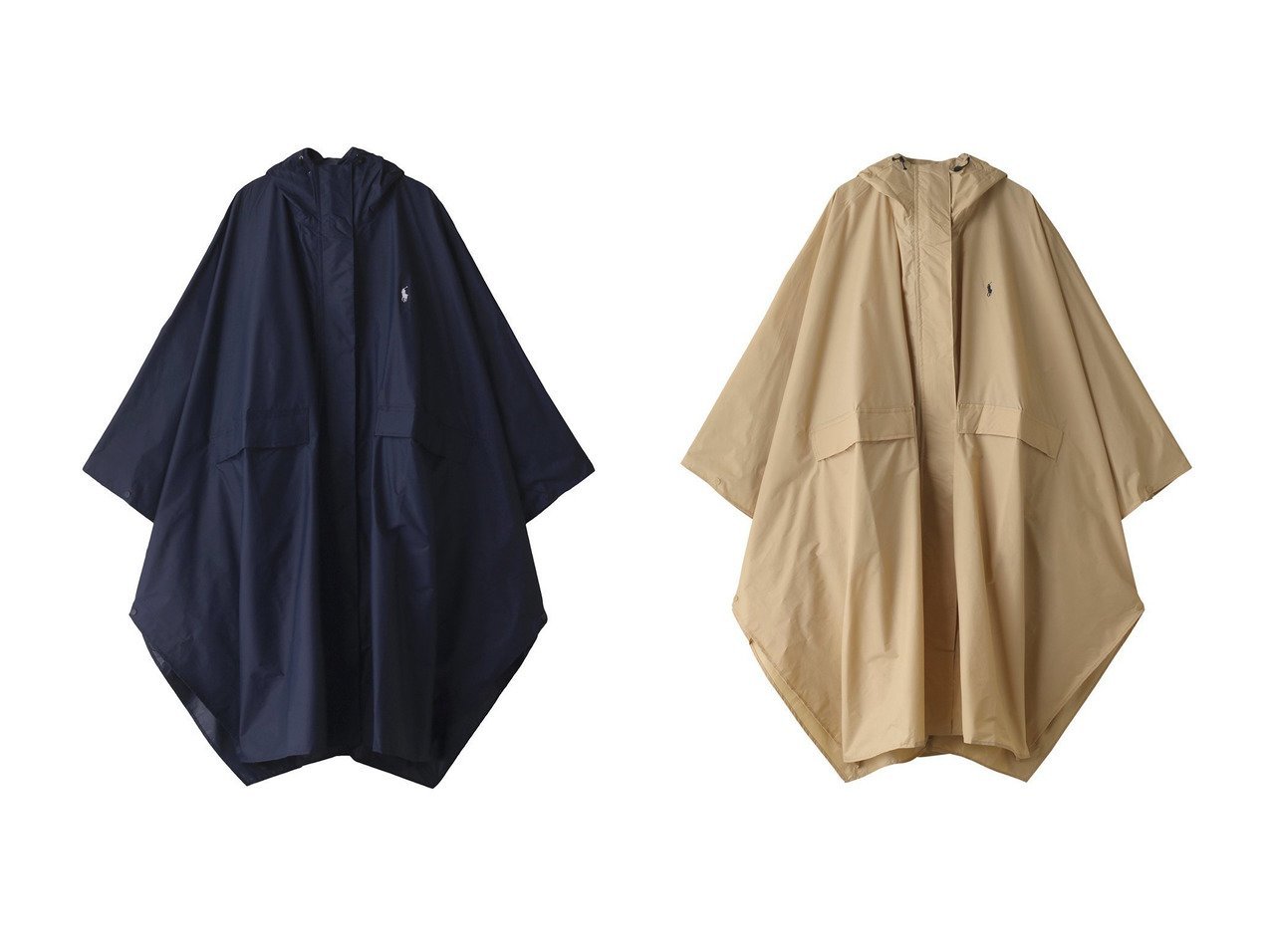 【POLO RALPH LAUREN/ポロラルフローレン】カラバリ豊富で使いやすい シンプルデザインのポンチョレインコート おすすめ人気トレンドファッション通販アイテム インテリア・キッズ・メンズ・レディースファッション・服の通販 founy(ファニー) 　ファッション　Fashion　レディースファッション　WOMEN　アウター　Coat Outerwear　コート　Coats　ポンチョ　Ponchos　おすすめ　Recommend　コンパクト　Compact　シンプル　Simple　フラット　Flat　再入荷　Restock/Back In Stock/Re Arrival　無地　Plain Color　グレー系　Gray　ブラック系　Black　ベージュ系　Beige　オレンジ系　Orange　ブルー系　Blue　|ID:crp329100000218353