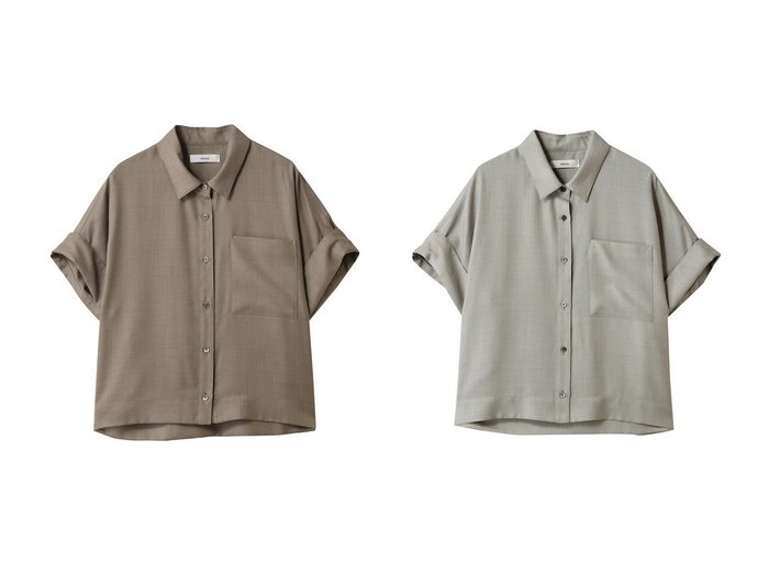 【ebure/エブール】きちんと感と抜け感を両立するショート丈シャツ おすすめ人気トレンドファッション通販アイテム インテリア・キッズ・メンズ・レディースファッション・服の通販 founy(ファニー) https://founy.com/ ファッション Fashion レディースファッション WOMEN トップス・カットソー Tops/Tshirt シャツ/ブラウス Shirts/Blouses 2025年 2025 おすすめ Recommend なめらか Smooth カフス Cuffs ショルダー Shoulder ショート Short シルク Silk スリーブ Sleeve ドロップ Drop A/W・秋冬 Aw・Autumn/Winter・Fw・Fall-Winter 羽織 Haori |ID:crp329100000218378