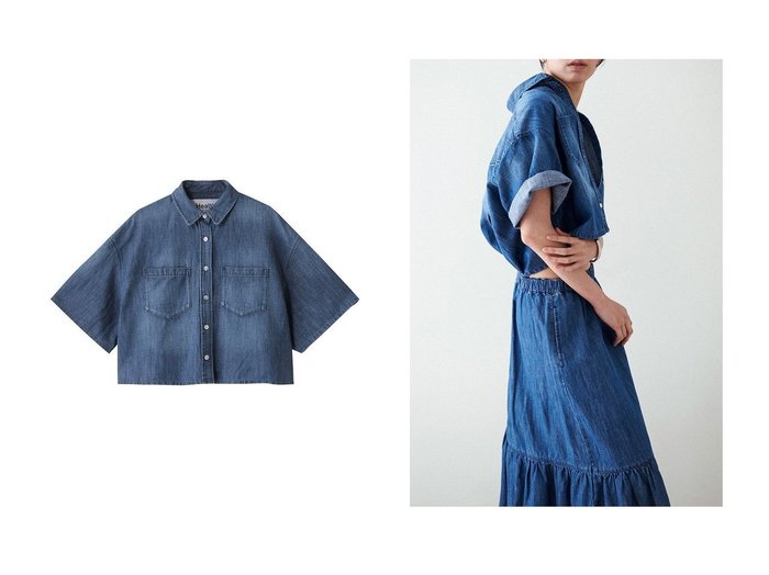 【Healthy Denim/ヘルシーデニム】旬をまとえるデニムショートシャツで夏コーデをアップデート おすすめ人気トレンドファッション通販アイテム 人気、トレンドファッション・服の通販 founy(ファニー) ファッション Fashion レディースファッション WOMEN トップス・カットソー Tops/Tshirt シャツ/ブラウス Shirts/Blouses ショート Short スリーブ Sleeve デニム Denim トレンド Trend リネン Linen 夏 Summer |ID:crp329100000218388