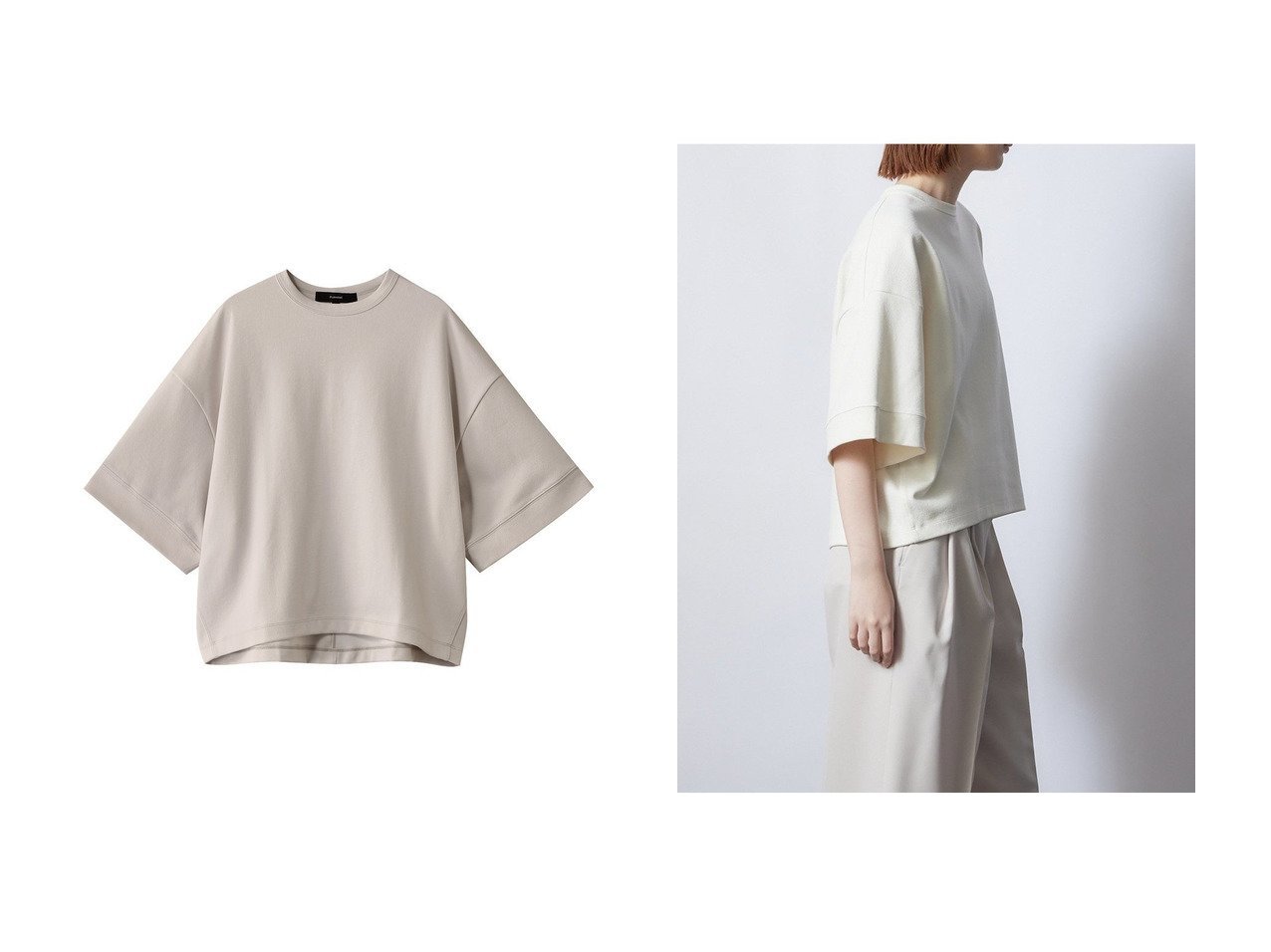 【FLORENT/フローレント】機能美×サステナブル 着まわし自在な半袖Tシャツ おすすめ人気トレンドファッション通販アイテム インテリア・キッズ・メンズ・レディースファッション・服の通販 founy(ファニー) 　ファッション　Fashion　レディースファッション　WOMEN　トップス・カットソー　Tops/Tshirt　シャツ/ブラウス　Shirts/Blouses　ロング / Tシャツ　T-Shirts　カットソー　Cut and Sewn　ショート　Short　スリーブ　Sleeve　再入荷　Restock/Back In Stock/Re Arrival　半袖　Short Sleeve　抗菌　Antibacterial　ブラック系　Black　イエロー系　Yellow　ベージュ系　Beige　|ID:crp329100000218396