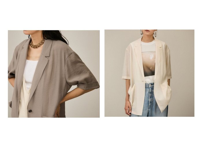 【SALON adam et rope'/サロン アダム エ ロペ】涼感と上品さをまとう 大人のためのテーラードシアージャケット おすすめ人気トレンドファッション通販アイテム 人気、トレンドファッション・服の通販 founy(ファニー) ファッション Fashion レディースファッション WOMEN アウター Coat Outerwear ジャケット Jackets ウォッシャブル Washable 春 Spring 洗える Washable シアー Sheer ショルダー Shoulder スラックス Slacks タンク Tank ダウン Down ドロップ Drop ノースリーブ No Sleeve ポケット Pocket リネン Linen ロング Long S/S・春夏 Ss・Spring/Summer 夏 Summer 旅行 Travel エレガント 上品 Elegant ビジネス 仕事 通勤 Business |ID:crp329100000218405