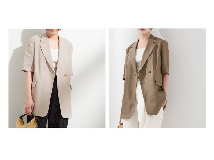 【journal standard L'essage/ジャーナルスタンダード レサージュ】ゴールドボタンが華やかさを添える 軽やか半袖ジャケット おすすめ人気トレンドファッション通販アイテム 人気、トレンドファッション・服の通販 founy(ファニー) ファッション Fashion レディースファッション WOMEN アウター Coat Outerwear ジャケット Jackets 2025年 2025 2025春夏・S/S Ss,Spring/Summer,2025 |ID:crp329100000218408