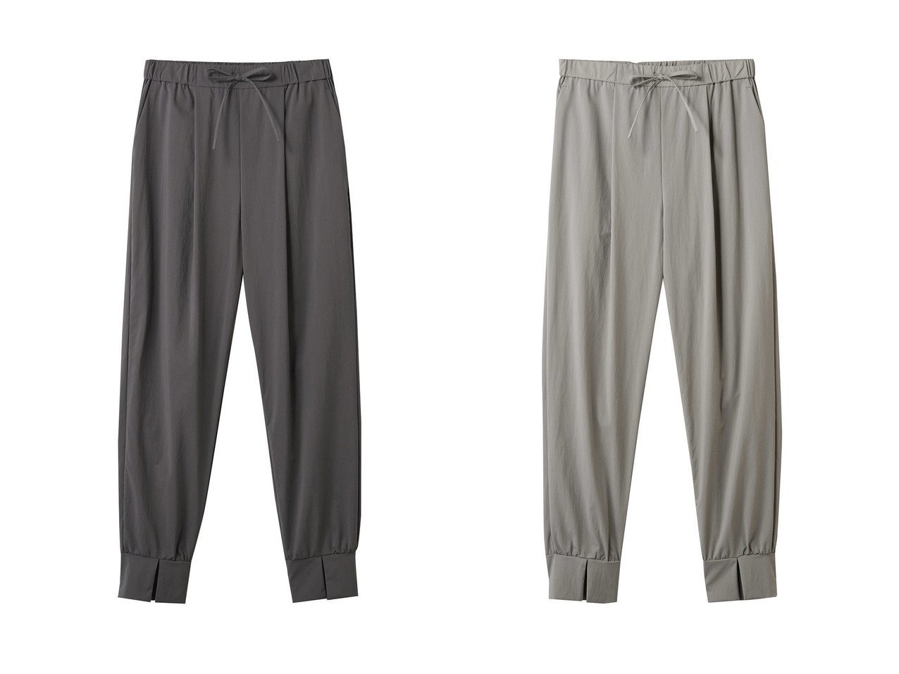 【three dots/スリー ドッツ】美シルエットと快適さを兼ね備えたシーンレスパンツで毎日にアクティブさを おすすめ人気トレンドファッション通販アイテム インテリア・キッズ・メンズ・レディースファッション・服の通販 founy(ファニー) 　ファッション　Fashion　レディースファッション　WOMEN　パンツ　Pants　スリット　Slit　フォルム　Form　NEW・新作・新着・新入荷　New Arrivals　旅行　Travel　ブラック系　Black　グレー系　Gray　|ID:crp329100000218416