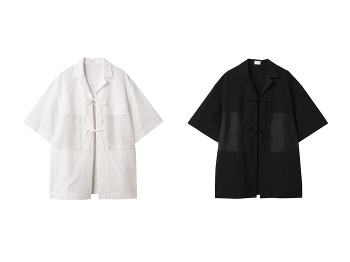 【MANOF/マノフ】リネンの軽やかさと甘さを添えた、大人の抜け感シャツ おすすめ人気トレンドファッション通販アイテム 人気、トレンドファッション・服の通販 founy(ファニー) ファッション Fashion レディースファッション WOMEN トップス・カットソー Tops/Tshirt シャツ/ブラウス Shirts/Blouses サテン Satin ショート Short スリーブ Sleeve フロント Front リネン Linen リボン Ribbon ワイド Wide NEW・新作・新着・新入荷 New Arrivals |ID:crp329100000218423