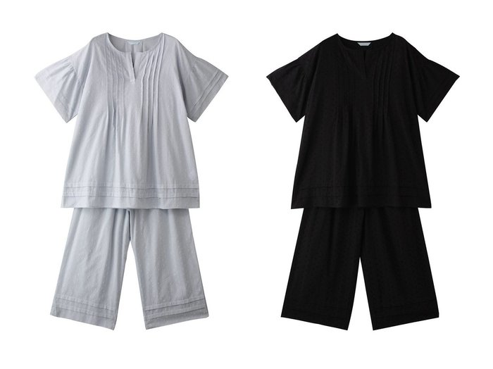 【KID BLUE/キッドブルー】ナチュラルフェミニンが魅力のドビーコットンパジャマ おすすめ人気トレンドファッション通販アイテム 人気、トレンドファッション・服の通販 founy(ファニー) ファッション Fashion レディースファッション WOMEN スリット Slit パジャマ Pajamas フェミニン Feminine ボトム Bottom 夏 Summer 定番 Standard NEW・新作・新着・新入荷 New Arrivals 春 Spring S/S・春夏 Ss・Spring/Summer |ID:crp329100000218534