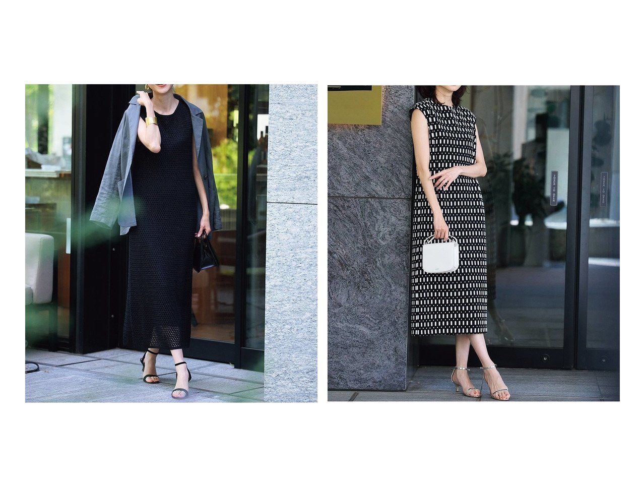 【DoCLASSE/ドゥクラッセ】大人の魅力を引き立てるメッシュニットワンピースで旬の着こなしを&上品さと華やかさを兼ね備えたキャップスリーブワンピース おすすめ人気トレンドファッション通販アイテム インテリア・キッズ・メンズ・レディースファッション・服の通販 founy(ファニー) 　ファッション　Fashion　レディースファッション　WOMEN　ワンピース　Dress　NEW・新作・新着・新入荷　New Arrivals　おすすめ　Recommend　インナー　Inner　カットソー　Cut And Sew　ストレート　Straight　セットアップ　Set Up　トレンド　Trend　メッシュ　Mesh　人気　Popularity　今季　This Season　カッティング　Cutting　キャップ　Cap　コンパクト　Compact　ジャカード　Jacquard　スマート　Smart　スリーブ　Sleeve　プリント　Print　モノトーン　Monotone　エレガント 上品　Elegant　無地　Plain Color　ブラック系　Black　|ID:crp329100000218546