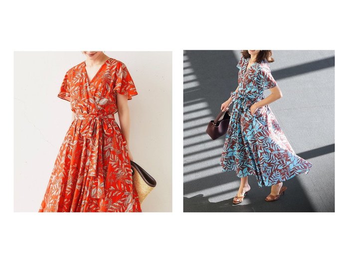【DoCLASSE/ドゥクラッセ】都会的な華やかさを纏う フェミニンカシュクールサマードレス おすすめ人気トレンドファッション通販アイテム 人気、トレンドファッション・服の通販 founy(ファニー) ファッション Fashion レディースファッション WOMEN ワンピース Dress NEW・新作・新着・新入荷 New Arrivals カシュクール Cachecoeur サマー Summer ドレス Dress フェミニン Feminine フレア Flare プリント Print リボン Ribbon |ID:crp329100000218555