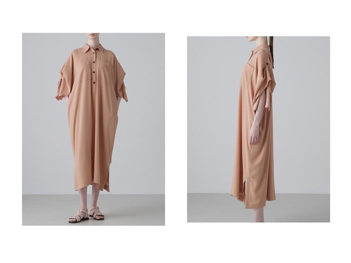【ADORE/アドーア】シャツディテールが映える、KIMONO-Tコラボの上品デザインドレス おすすめ人気トレンドファッション通販アイテム 人気、トレンドファッション・服の通販 founy(ファニー) ファッション Fashion レディースファッション WOMEN ワンピース Dress チュニック Tunic コラボ Collaboration ストレッチ Stretch チュニック Tunic ドレス Dress ドレープ Drape リラックス Relax エレガント 上品 Elegant NEW・新作・新着・新入荷 New Arrivals |ID:crp329100000218597