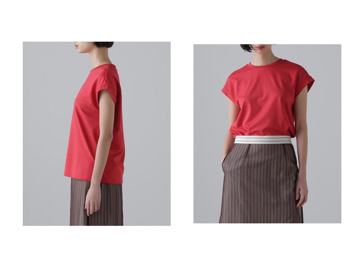 【ADORE/アドーア】ADORE定番、機能素材にアップデートした着回し力抜群のカットソー おすすめ人気トレンドファッション通販アイテム インテリア・キッズ・メンズ・レディースファッション・服の通販 founy(ファニー) 　ファッション　Fashion　レディースファッション　WOMEN　トップス・カットソー　Tops/Tshirt　シャツ/ブラウス　Shirts/Blouses　ロング / Tシャツ　T-Shirts　カットソー　Cut and Sewn　2024年　2024　2024春夏・S/S　Ss,Spring/Summer,2024　カットソー　Cut And Sew　ショート　Short　ジャージ　Jersey　スリーブ　Sleeve　人気　Popularity　定番　Standard　NEW・新作・新着・新入荷　New Arrivals　ブラック系　Black　オレンジ系　Orange　|ID:crp329100000218603