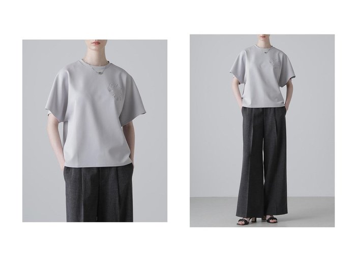 【ADORE/アドーア】サークルロゴがアクセント、上質素材で仕立てたシンプルTシャツ おすすめ人気トレンドファッション通販アイテム 人気、トレンドファッション・服の通販 founy(ファニー) ファッション Fashion レディースファッション WOMEN トップス・カットソー Tops/Tshirt シャツ/ブラウス Shirts/Blouses ロング / Tシャツ T-Shirts カットソー Cut and Sewn サークル Circle ショート Short シンプル Simple スリーブ Sleeve ボトム Bottom 夏 Summer NEW・新作・新着・新入荷 New Arrivals |ID:crp329100000218604