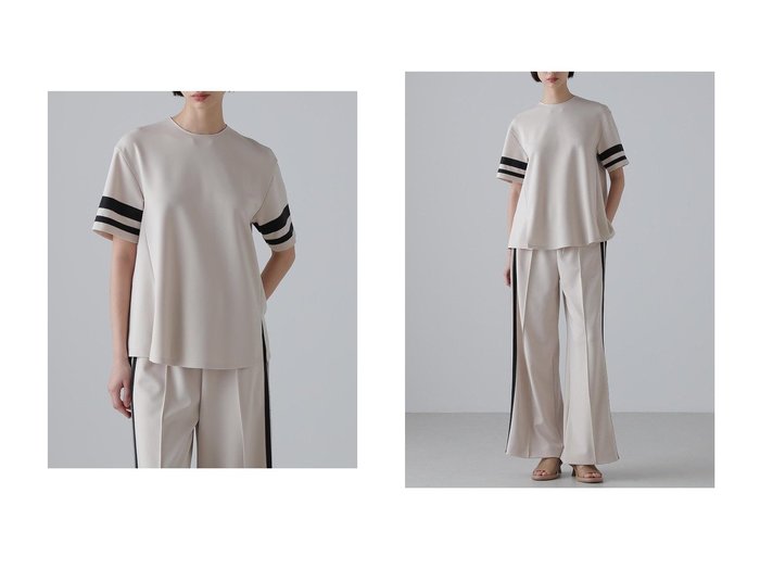【ADORE/アドーア】カジュアルすぎず上品に着こなせる、ユーティリティーシリーズの配色トップス おすすめ人気トレンドファッション通販アイテム 人気、トレンドファッション・服の通販 founy(ファニー) ファッション Fashion レディースファッション WOMEN トップス・カットソー Tops/Tshirt シャツ/ブラウス Shirts/Blouses ロング / Tシャツ T-Shirts カットソー Cut and Sewn グログラン Grosgrain ショート Short スリーブ Sleeve フォルム Form NEW・新作・新着・新入荷 New Arrivals |ID:crp329100000218605