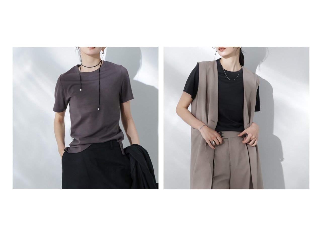 【nano universe/ナノ ユニバース】毎日着たい万能T 汗ジミ防止クルーネックTシャツが再登場！ おすすめ人気トレンドファッション通販アイテム インテリア・キッズ・メンズ・レディースファッション・服の通販 founy(ファニー) 　ファッション　Fashion　レディースファッション　WOMEN　トップス・カットソー　Tops/Tshirt　シャツ/ブラウス　Shirts/Blouses　ロング / Tシャツ　T-Shirts　イエロー　Yellow　カラフル　Colorful　吸水　Water Absorption　スリット　Slit　定番　Standard　人気　Popularity　ベーシック　Basic　再入荷　Restock/Back In Stock/Re Arrival　エレガント 上品　Elegant　2025年　2025　2025春夏・S/S　Ss,Spring/Summer,2025　ブラック系　Black　ホワイト系　White　グリーン系　Green　|ID:crp329100000218660