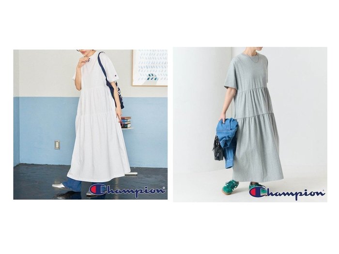 【FREAK'S STORE/フリークスストア】大ヒットの復刻！Champion × FREAK'S STORE別注ティアードカットワンピース おすすめ人気トレンドファッション通販アイテム 人気、トレンドファッション・服の通販 founy(ファニー) ファッション Fashion レディースファッション WOMEN ワンピース Dress アクセサリー Accessories キャップ Cap サンダル Sandals スペシャル Special スポーツ Sports ティアード Tiered デニム Denim パール Pearl プリント Print ポケット Pocket 別注 Special Order S/S・春夏 Ss・Spring/Summer おすすめ Recommend 夏 Summer 2025年 2025 2025春夏・S/S Ss,Spring/Summer,2025 |ID:crp329100000218670