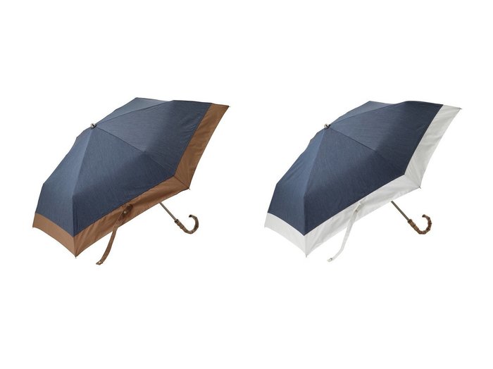 【Gracy/グレイシー】バイカラーデザインが光る 晴雨兼用の大人折りたたみ傘 おすすめ人気トレンドファッション通販アイテム 人気、トレンドファッション・服の通販 founy(ファニー) ファッション Fashion レディースファッション WOMEN 傘 / レイングッズ Umbrellas/Rainwear コンパクト Compact スタイリッシュ Stylish デニム Denim ハンカチ Handkerchief モダン Modern 傘 Umbrella NEW・新作・新着・新入荷 New Arrivals 時計 Clock |ID:crp329100000218712