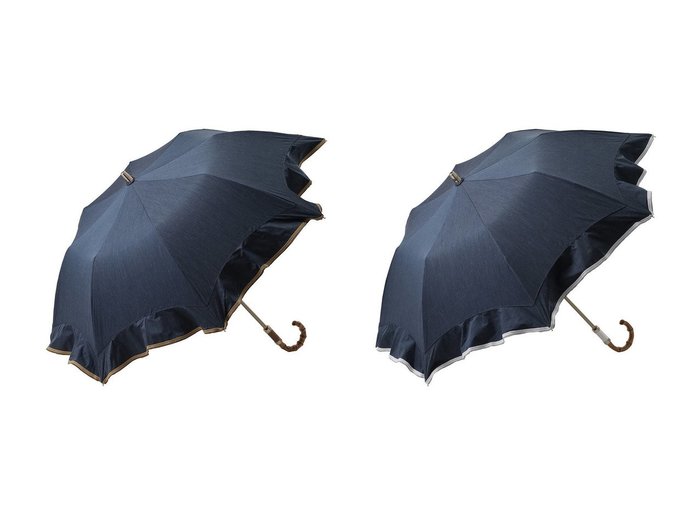 【Gracy/グレイシー】デニム×フリルが新鮮 甘辛ミックスの晴雨兼用折りたたみ傘 おすすめ人気トレンドファッション通販アイテム 人気、トレンドファッション・服の通販 founy(ファニー) ファッション Fashion レディースファッション WOMEN 傘 / レイングッズ Umbrellas/Rainwear デニム Denim ハンカチ Handkerchief バランス Balance パイピング Piping フリル Frills モダン Modern 傘 Umbrella NEW・新作・新着・新入荷 New Arrivals 時計 Clock |ID:crp329100000218713