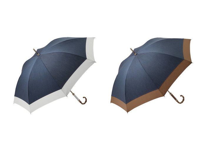 【Gracy/グレイシー】デニム風×バイカラーで遊び心をプラス 晴雨兼用の大人可愛いショート長傘 おすすめ人気トレンドファッション通販アイテム 人気、トレンドファッション・服の通販 founy(ファニー) ファッション Fashion レディースファッション WOMEN 傘 / レイングッズ Umbrellas/Rainwear ショート Short デニム Denim ハンカチ Handkerchief モダン Modern エレガント 上品 Elegant 傘 Umbrella 夏 Summer NEW・新作・新着・新入荷 New Arrivals 時計 Clock |ID:crp329100000218716