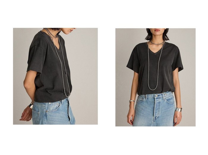 【BRILL/ブリル】深めのVネックが魅せる 大人の抜け感Tシャツ おすすめ人気トレンドファッション通販アイテム インテリア・キッズ・メンズ・レディースファッション・服の通販 founy(ファニー) https://founy.com/ ファッション Fashion レディースファッション WOMEN トップス・カットソー Tops/Tshirt シャツ/ブラウス Shirts/Blouses ロング / Tシャツ T-Shirts カットソー Cut and Sewn Vネック V-Neck ショート Short シンプル Simple スリーブ Sleeve ワーク Work ヴィンテージ Vintage NEW・新作・新着・新入荷 New Arrivals |ID:crp329100000218719