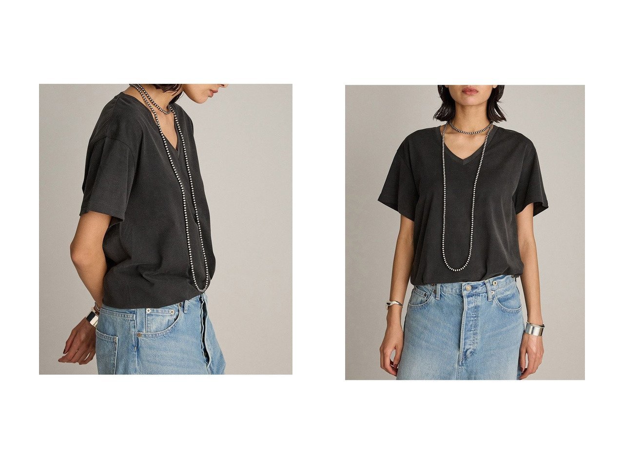 【BRILL/ブリル】深めのVネックが魅せる 大人の抜け感Tシャツ おすすめ人気トレンドファッション通販アイテム インテリア・キッズ・メンズ・レディースファッション・服の通販 founy(ファニー) 　ファッション　Fashion　レディースファッション　WOMEN　トップス・カットソー　Tops/Tshirt　シャツ/ブラウス　Shirts/Blouses　ロング / Tシャツ　T-Shirts　カットソー　Cut and Sewn　Vネック　V-Neck　ショート　Short　シンプル　Simple　スリーブ　Sleeve　ワーク　Work　ヴィンテージ　Vintage　NEW・新作・新着・新入荷　New Arrivals　グレー系　Gray　|ID:crp329100000218719