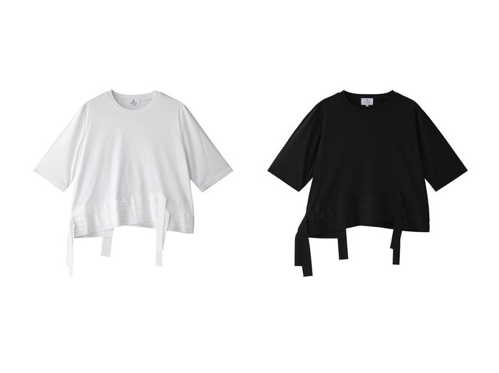 【LANVIN en Bleu/ランバン オン ブルー】アシンメトリーフリルで差がつく 華やかカットソーで魅せる大人の遊び心 おすすめ人気トレンドファッション通販アイテム 人気、トレンドファッション・服の通販 founy(ファニー) ファッション Fashion レディースファッション WOMEN トップス・カットソー Tops/Tshirt シャツ/ブラウス Shirts/Blouses ロング / Tシャツ T-Shirts カットソー Cut and Sewn カットソー Cut And Sew ショート Short シンプル Simple スリーブ Sleeve フリル Frills ボトム Bottom NEW・新作・新着・新入荷 New Arrivals |ID:crp329100000218737