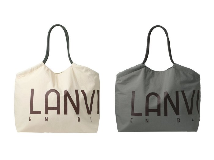 【LANVIN en Bleu/ランバン オン ブルー】ブランドロゴが映える シンプルで機能的なデイリートートバッグ おすすめ人気トレンドファッション通販アイテム 人気、トレンドファッション・服の通販 founy(ファニー) ファッション Fashion レディースファッション WOMEN バッグ Bag ポケット Pocket NEW・新作・新着・新入荷 New Arrivals |ID:crp329100000218745