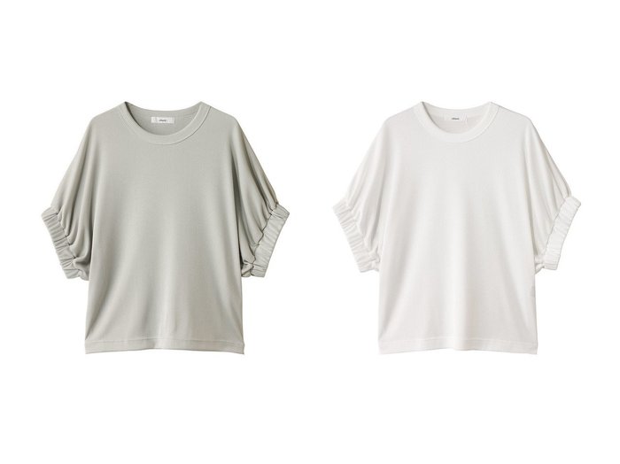 【ebure/エブール】上品な光沢とやさしい肌触りを両立したテレコカットソー おすすめ人気トレンドファッション通販アイテム 人気、トレンドファッション・服の通販 founy(ファニー) ファッション Fashion レディースファッション WOMEN トップス・カットソー Tops/Tshirt シャツ/ブラウス Shirts/Blouses ロング / Tシャツ T-Shirts カットソー Cut and Sewn 2025年 2025 おすすめ Recommend カットソー Cut And Sew ギャザー Gather ショート Short スリーブ Sleeve テレコ Tereko ブラウジング Browsing ボトム Bottom A/W・秋冬 Aw・Autumn/Winter・Fw・Fall-Winter |ID:crp329100000218778