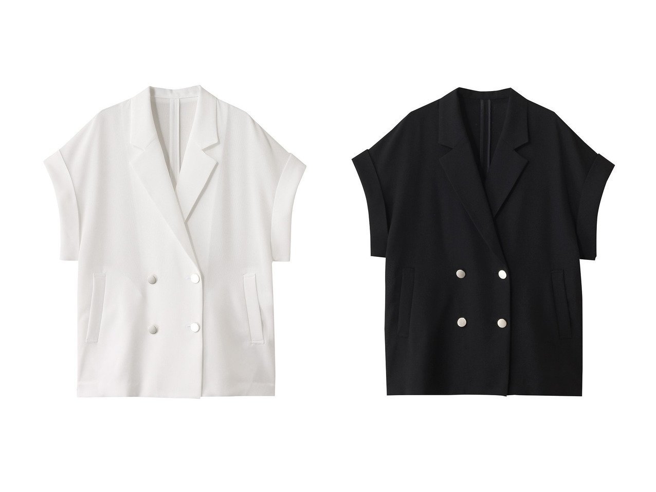 【allureville/アルアバイル】涼しげメッシュ素材のフレンチスリーブジャケット 大人の抜け感スタイルに最適 おすすめ人気トレンドファッション通販アイテム インテリア・キッズ・メンズ・レディースファッション・服の通販 founy(ファニー) 　ファッション　Fashion　レディースファッション　WOMEN　アウター　Coat Outerwear　ジャケット　Jackets　ジャケット　Jacket　メッシュ　Mesh　エレガント 上品　Elegant　NEW・新作・新着・新入荷　New Arrivals　ホワイト系　White　ブルー系　Blue　|ID:crp329100000218810