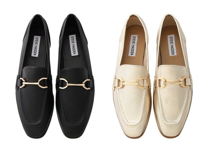 【STEVE MADDEN/スティーブマデン】ゴールドビットが光る 上品クラシカルな大人ローファー おすすめ人気トレンドファッション通販アイテム 人気、トレンドファッション・服の通販 founy(ファニー) ファッション Fashion レディースファッション WOMEN クラシカル Classical シューズ Shoes フラット Flat リュクス Luxe |ID:crp329100000218822