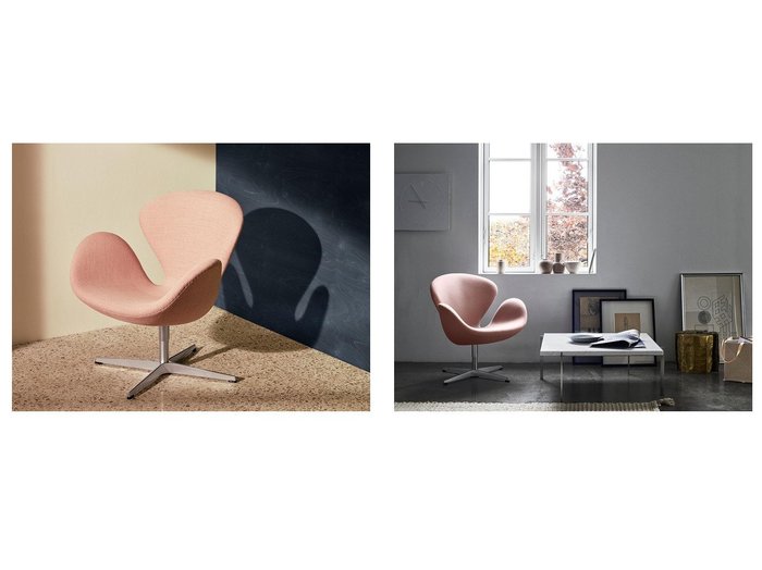 【FRITZ HANSEN/フリッツ ハンセン】名作スワンチェアを最短でお届け｜華やかなピンクトーンの限定モデル おすすめ人気トレンドファッション通販アイテム 人気、トレンドファッション・服の通販 founy(ファニー) オレンジ Orange ファブリック Fabric フォーム Form ミックス Mix ホーム・キャンプ・アウトドア・お取り寄せ Home,Garden,Outdoor,Camping Gear 家具・インテリア Furniture チェア・椅子 Chair ラウンジチェア Lounge Chair |ID:crp329100000218860