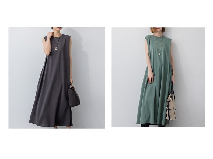 【NIJYUSANKU/23区】タックデザインが美しいカットソーフレアワンピース おすすめ人気トレンドファッション通販アイテム 人気、トレンドファッション・服の通販 founy(ファニー) ファッション Fashion レディースファッション WOMEN ワンピース Dress 春 Spring 洗える Washable カットソー Cut And Sew シンプル Simple フレア Flare S/S・春夏 Ss・Spring/Summer NEW・新作・新着・新入荷 New Arrivals 夏 Summer 2025年 2025 2025春夏・S/S Ss,Spring/Summer,2025 |ID:crp329100000218902