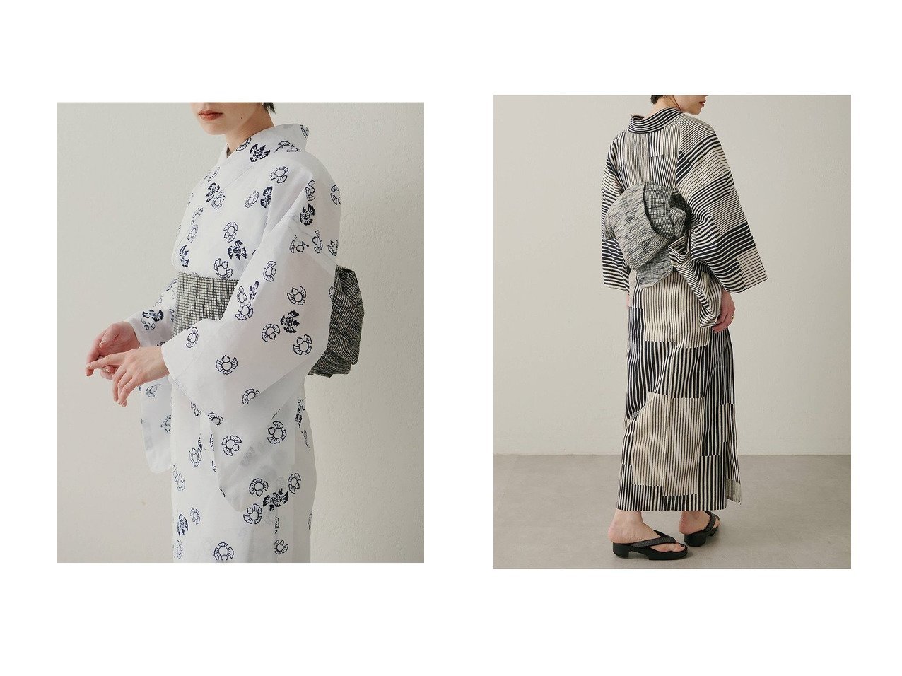 【Whim Gazette/ウィムガゼット】大人の粋を纏う「ウィムガゼット」オリジナル浴衣コレクション おすすめ人気トレンドファッション通販アイテム インテリア・キッズ・メンズ・レディースファッション・服の通販 founy(ファニー) 　ファッション　Fashion　レディースファッション　WOMEN　ストライプ　Stripe　なめらか　Smooth　マニッシュ　Mannish　おすすめ　Recommend　エレガント 上品　Elegant　NEW・新作・新着・新入荷　New Arrivals　ブルー系　Blue　ホワイト系　White　|ID:crp329100000218933