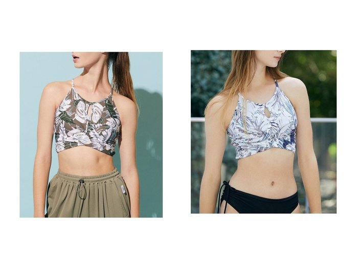 【Julier/ジュリエ】大人女性にぴったりのシックなリーフ柄ショートトップス おすすめ人気トレンドファッション通販アイテム 人気、トレンドファッション・服の通販 founy(ファニー) ファッション Fashion レディースファッション WOMEN トップス・カットソー Tops/Tshirt スポーツウェア Sportswear スポーツ トップス Sports Tops ショート Short スポーツ Sports プリント Print ヨガ Yoga リーフ Leaf |ID:crp329100000218951